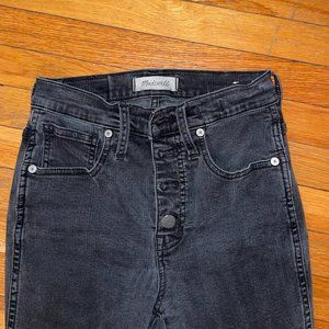 Madewell High Rise Black Jeans